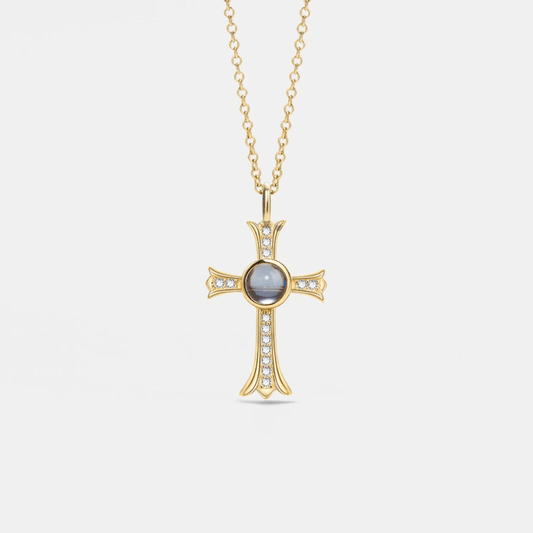 Cross Photo Necklace